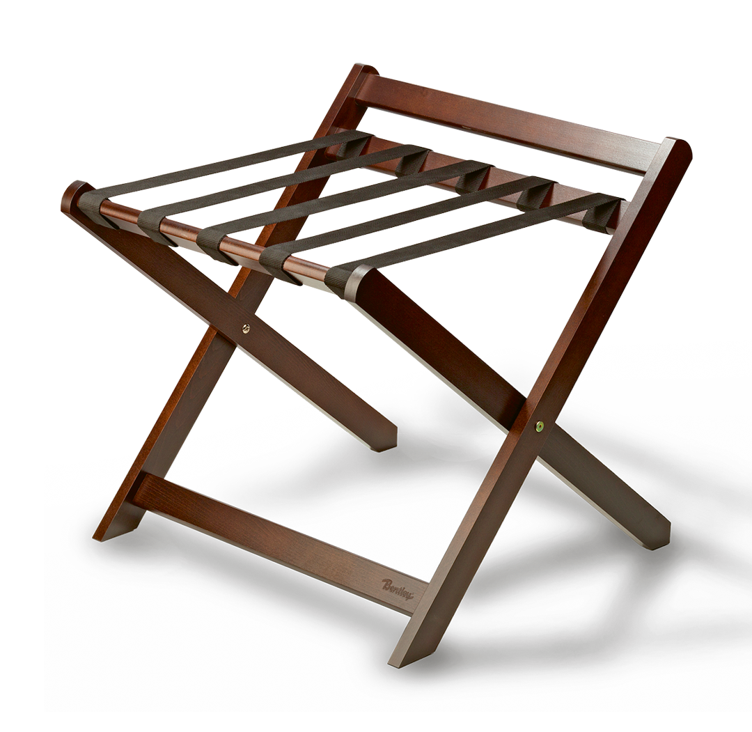 Sienna Luggage rack with back Mahogany Luggage racks Bentley